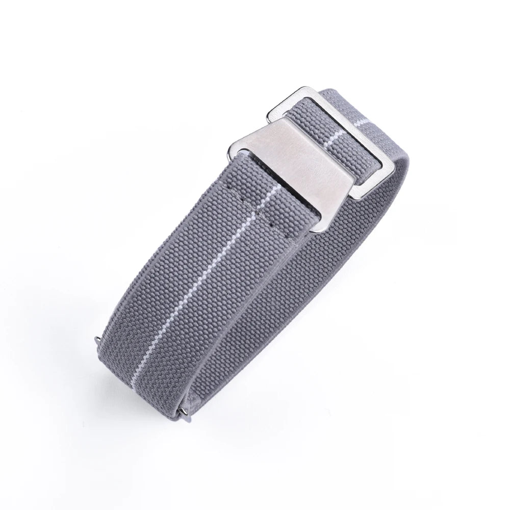 French Army Nylon Strap from the 60s, 20mm 22mm, for Parachute, Elastic, Nylon, Black, Blue, Green, Grey, Universal Fabric Watch Strap for Men
