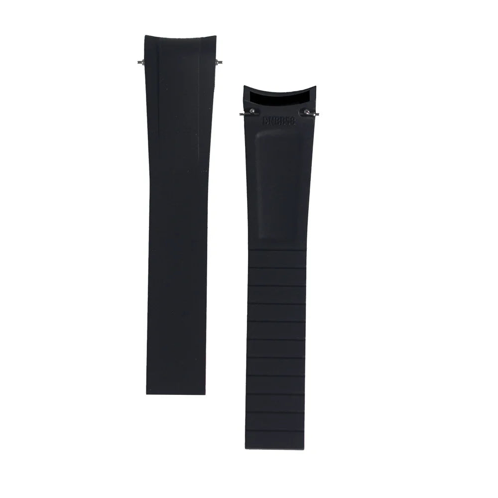 Rubber Strap for Tudor Black Bay 58 BB58, 20mm, FKM CT, Curved End Design with Deployment Clasp, Watch Band