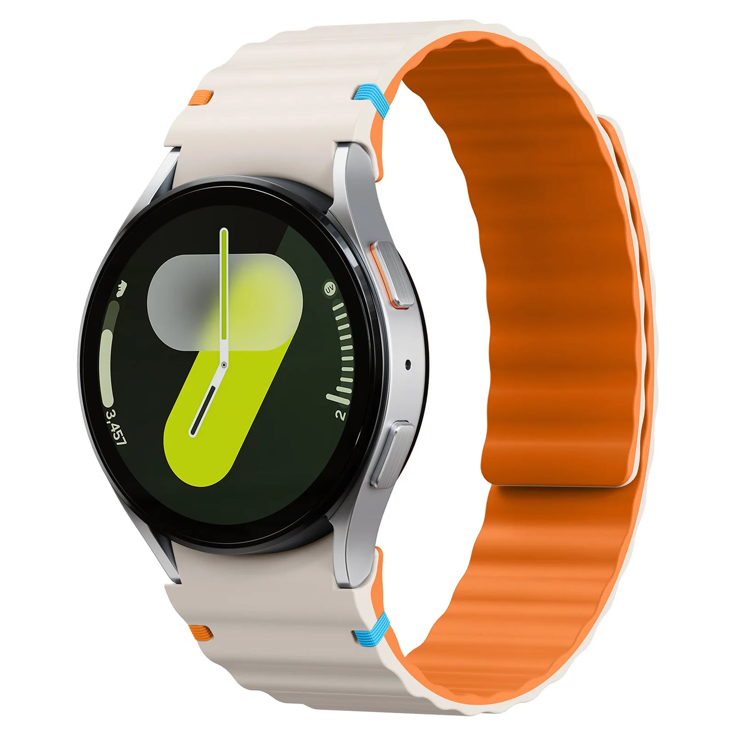 Magnetic Strap for Samsung Galaxy Watch 7 FE 6 5 4 44mm 40mm/5 Pro, No Gaps, Correa Galaxy Watch 6 Classic 43mm 47mm
