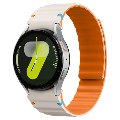 Magnetic Strap for Samsung Galaxy Watch 7 FE 6 5 4 44mm 40mm/5 Pro, No Gaps, Correa Galaxy Watch 6 Classic 43mm 47mm
