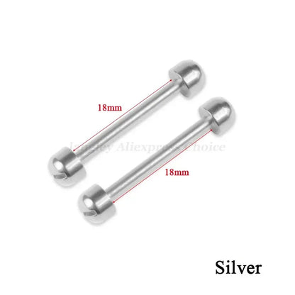 Kit de réparation de bracelet de montre en cuir, tube à vis, lien de tige LDPStem, 14mm, 16mm, 18mm, 20mm, 22mm, goupille de bracelet, 2 pièces, le plus récent