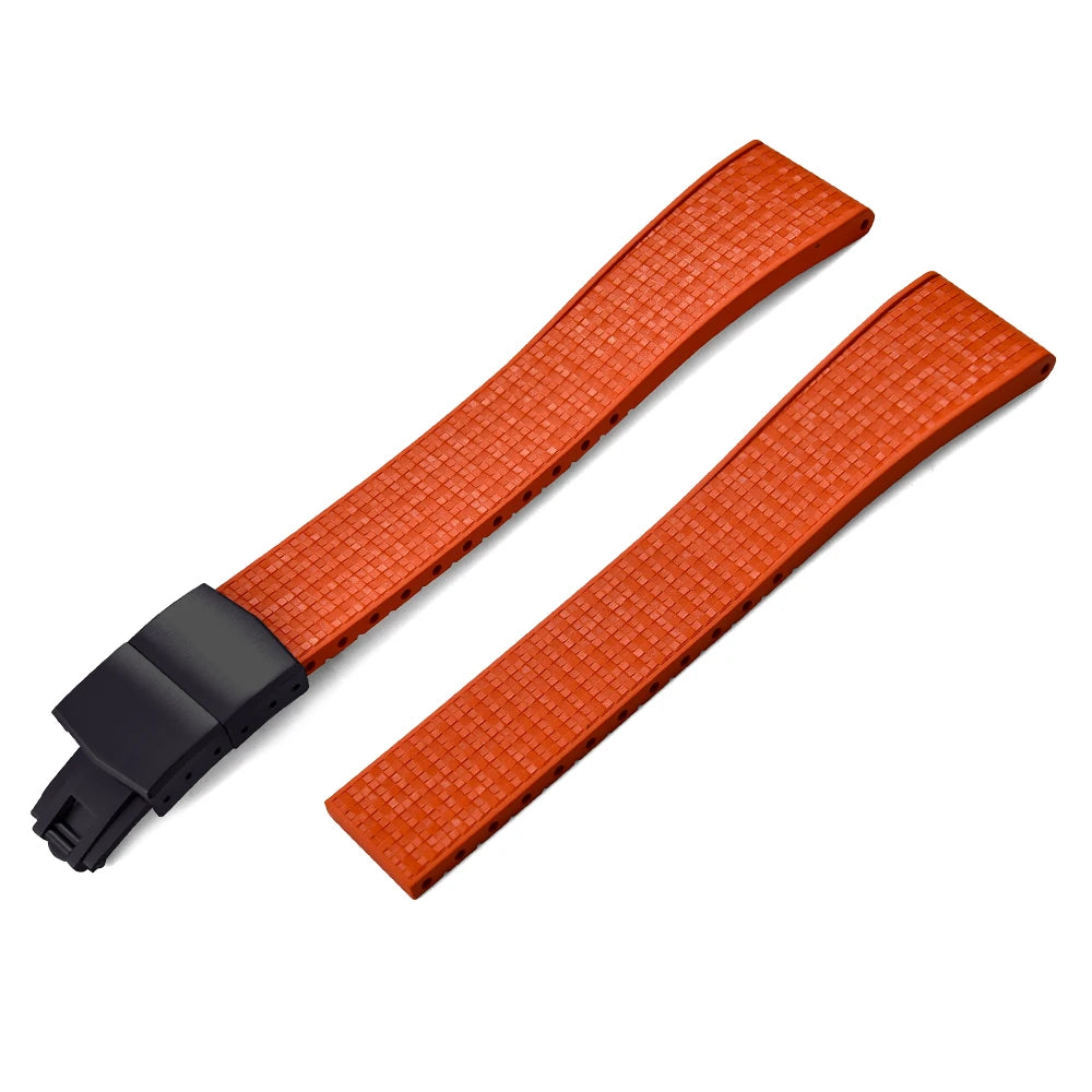 STAPELP 20mm a 22mm tutte le misure mosaico CTS FKM cinturini in caucciù per orologi Rolex Cartier IWC Omega Tuber cinturino con sgancio rapido