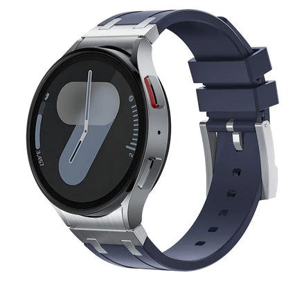 Bracelet de sport en silicone sans interstice pour hommes, compatible Samsung Galaxy Watch 7 40mm 44mm, 6 4 Classic 46 47mm, 42 43mm, 5 Pro 45mm