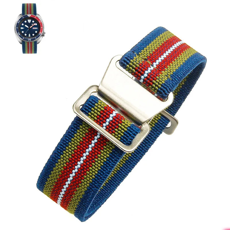 Nylon Watch Strap for Seiko Water Ghost Tudor Samsung, 18mm 20mm 22mm, Universal Men's Sport SmartWatch Band