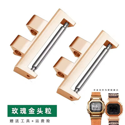 Adattatore in acciaio inossidabile da 22 mm, accessori per orologi CASIO G-SHOCK GMW-B5000 GM-B2100 MRG-B5000, connettore per la modifica del cinturino.
