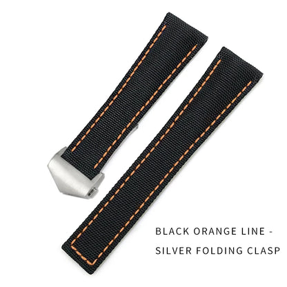 Bracelet de montre en Nylon de haute qualité, 19mm 20mm 21mm 22mm, adapté à TAG Heuer Aquaracer 300 500, bracelet de montre en toile de Nylon, boucle pliante