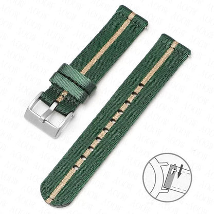 Bracelet en Nylon souple pour hommes et femmes, 18mm, 20mm, 22mm, 24mm, pour Omega Seamaster 007, toile à dégagement rapide, remplacement du bracelet de montre pour Seiko Casio