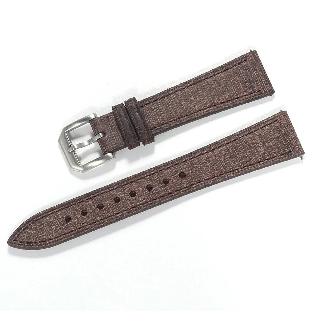 Bracelet de montre en cuir fait main italien Babele tanné végétal de qualité supérieure 20mm 22mm bracelets de montre en cuir à Texture Vintage à dégagement rapide