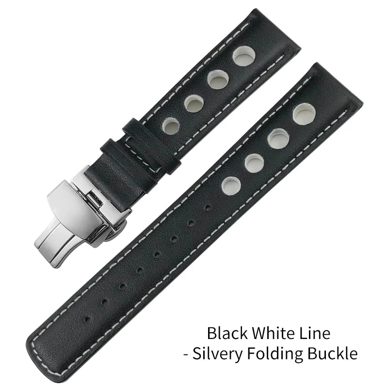 Bracelet de montre en cuir véritable pour hommes, 20mm, boucle papillon, pour Tissot T91 Racing Sports 1853 PRS516 T044