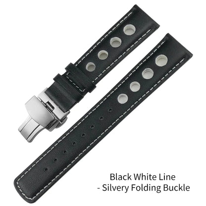 Bracelet de montre en cuir véritable pour hommes, 20mm, boucle papillon, pour Tissot T91 Racing Sports 1853 PRS516 T044