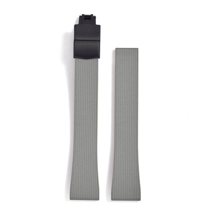 Original Stripess CTS FKM 20mm rubber watch strap for d-elug FKM CTS quick release watch strap silver butterfly buckle cut to size