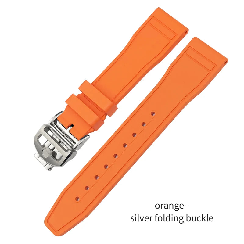 Cinturino per orologio in caucciù fluorurato naturale impermeabile di alta qualità per IWC Big Pilot's TOP GUN 20 mm 21 mm 22 mm FKM