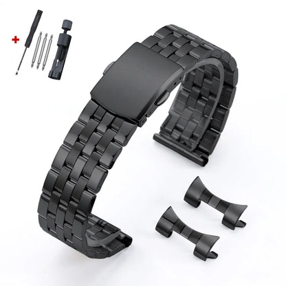 Bracelet de montre en acier inoxydable, 12mm 14mm 16mm 18mm 20mm 22mm 24mm, Bracelet métallique universel pour hommes et femmes, remplacement des sangles à boucle pliante