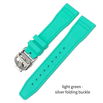 Cinturino per orologio in caucciù fluorurato naturale impermeabile di alta qualità per IWC Big Pilot's TOP GUN 20 mm 21 mm 22 mm FKM