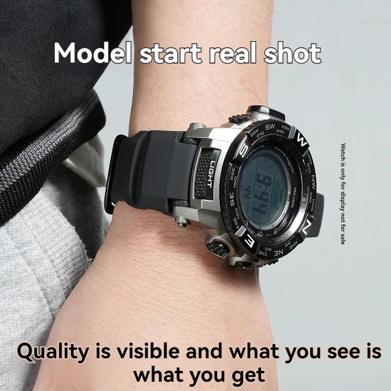 Bracelet de montre convexe en silicone souple, pour Casio PROTREK série PRW 3500 2500 5000 prw5100 PRG 250T 270 prg550 200