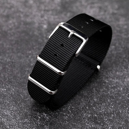 Bracelet de montre universel en toile, 18mm 20mm 22mm, en Nylon, otan, pour SEIKO Tissot Swatch OMEGA IWC CASIO
