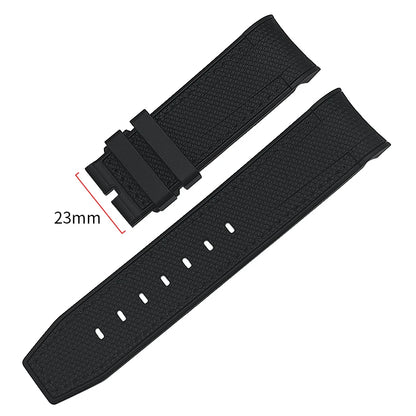 Nuovo cinturino per orologio morbido da 22mm 23mm, adatto per Tudor Bronze Black Bay GMT Pelagos con estremità curva, cinturino per orologio in gomma silicone impermeabile