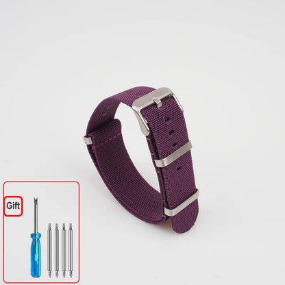 Cinturino per orologio NATO, paracadute in nylon elastico