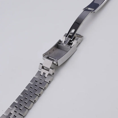 Rolamy 20mm bracelet jubilé pour Seiko Prospex alpiniste SPB115 117 121 123 209 SARB013 15 bracelet de montre en acier inoxydable à extrémité incurvée solide