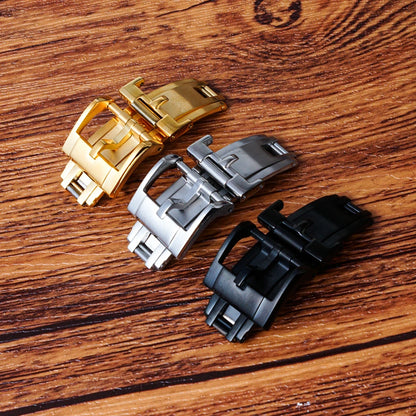 Fermoir de bracelet de montre en métal, 16mm 18mm, pour Rolex DAYTONA SUBMARINER GMT Yacht-Master, accessoire de montre, boucle à bouton métallique réglable