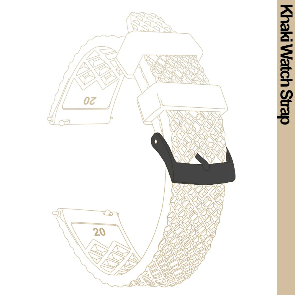 Cinturino per orologio Rapide Premium in gomma a nido d'ape - Universale