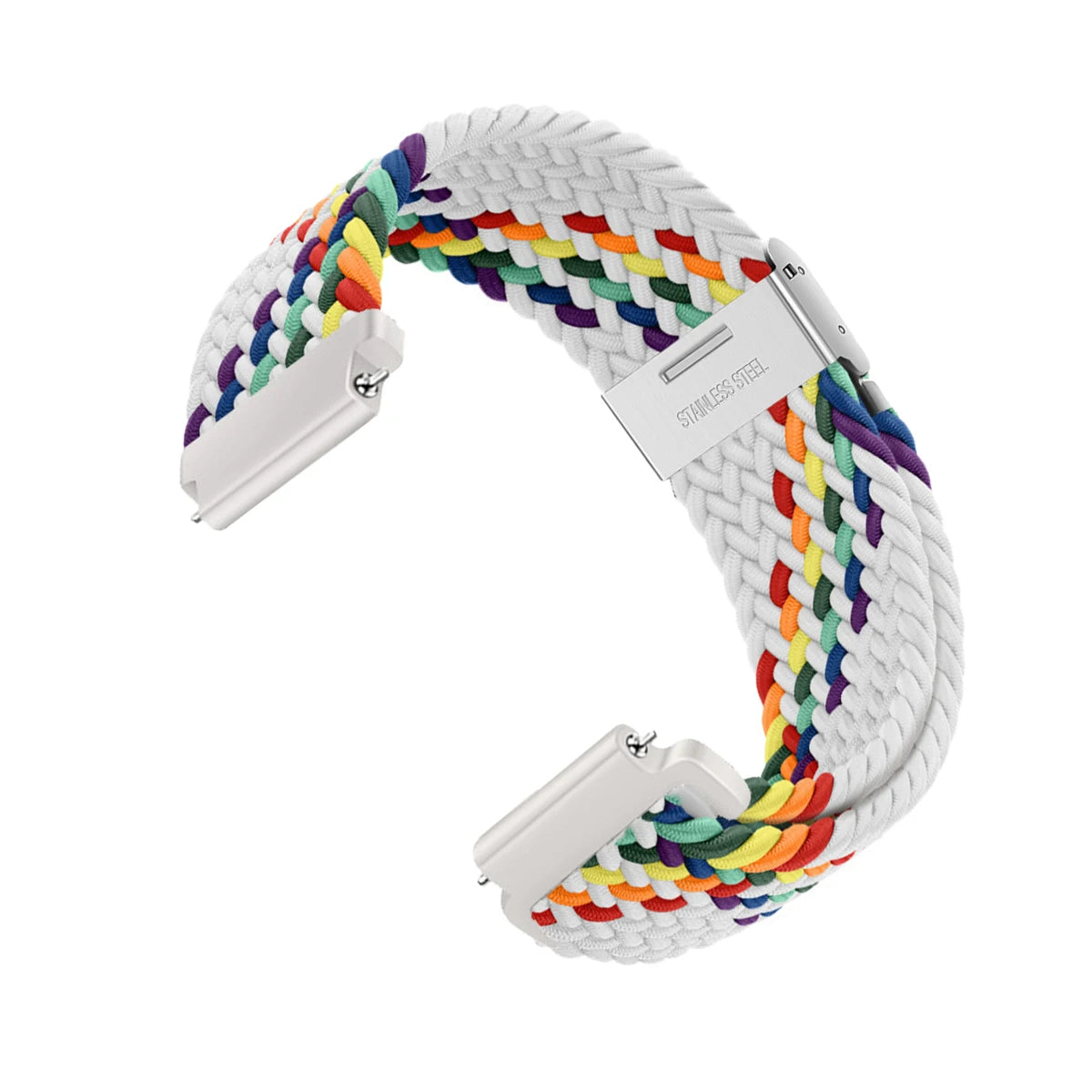 Bracelet à boucle tressée en Nylon, 20/22mm, pour Garmin Forerunner 265 55 965 165, Bracelet de Sport Garmin Venu 3/2 Vivoactive 5