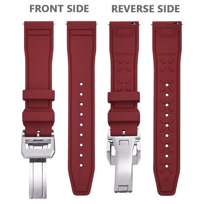 Bracelet en caoutchouc FKM 20mm 21mm 22mm pour montre IWC PILOT Portugal PORTOFINO, bracelet de plongée à libération rapide, montre connectée pour Huawei