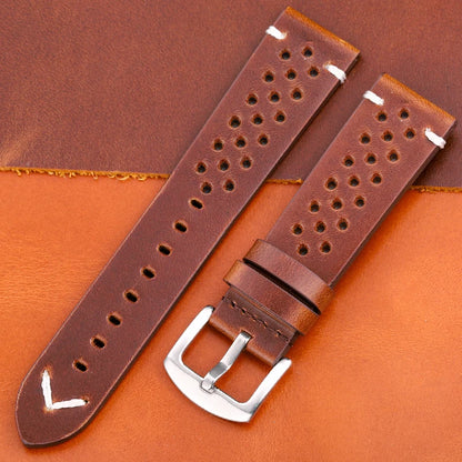 Bracelet de montre respirant en cuir véritable à dégagement rapide, 18mm-24mm, bracelet en cuir de vache disponible, noir, vert, marron, jaune, unisexe