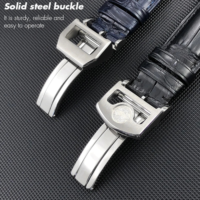 Bracelet de montre en cuir de Crocodile américain, 20mm 21mm 22mm, pour IWC PORTUGIESER PORTOFINO Pilot, outils gratuits