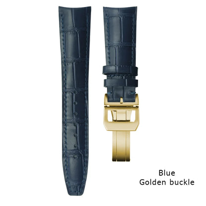 Curved end watch strap for IWC PILOT Portugieser Portofino 20mm 21mm 22mm genuine calfskin watchband high quality cowhide strap