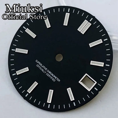 ATA UKSI-Cadran de Montre Lumineux, Noir, Rouge, Bleu, Rose, Jaune, Stérile, Adapté au Mouvement NH35, 29mm
