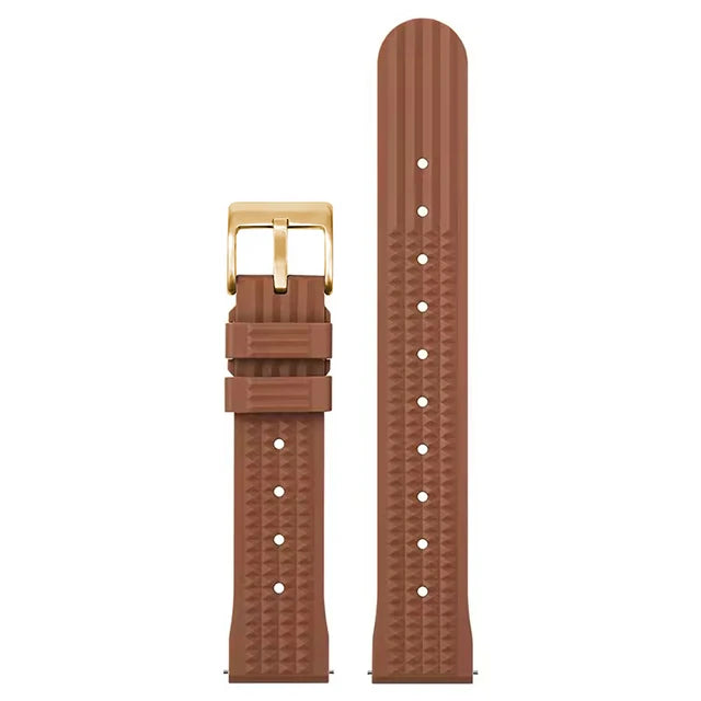 Watchdives – bracelet de montre gaufré en caoutchouc souple de qualité supérieure, 20mm 22mm, bracelet de remplacement à dégagement rapide, bandes unisexes durables en caoutchouc de Silicone