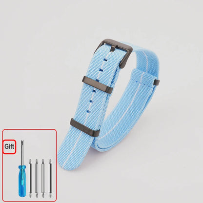 Cinturino per orologio NATO, paracadute in nylon elastico