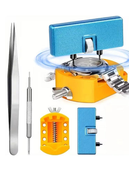 4 kits de remplacement de piles de montre professionnels, idéaux pour les horlogers et les amateurs, dissolvant de couverture arrière de montre