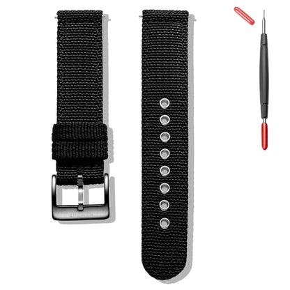 Hemsut - Breathable Waterproof Military Watch Straps, Nylon Watch Bands, Quick Release Movement, High Quality, 18mm, 20mm, 22mm, 24mm