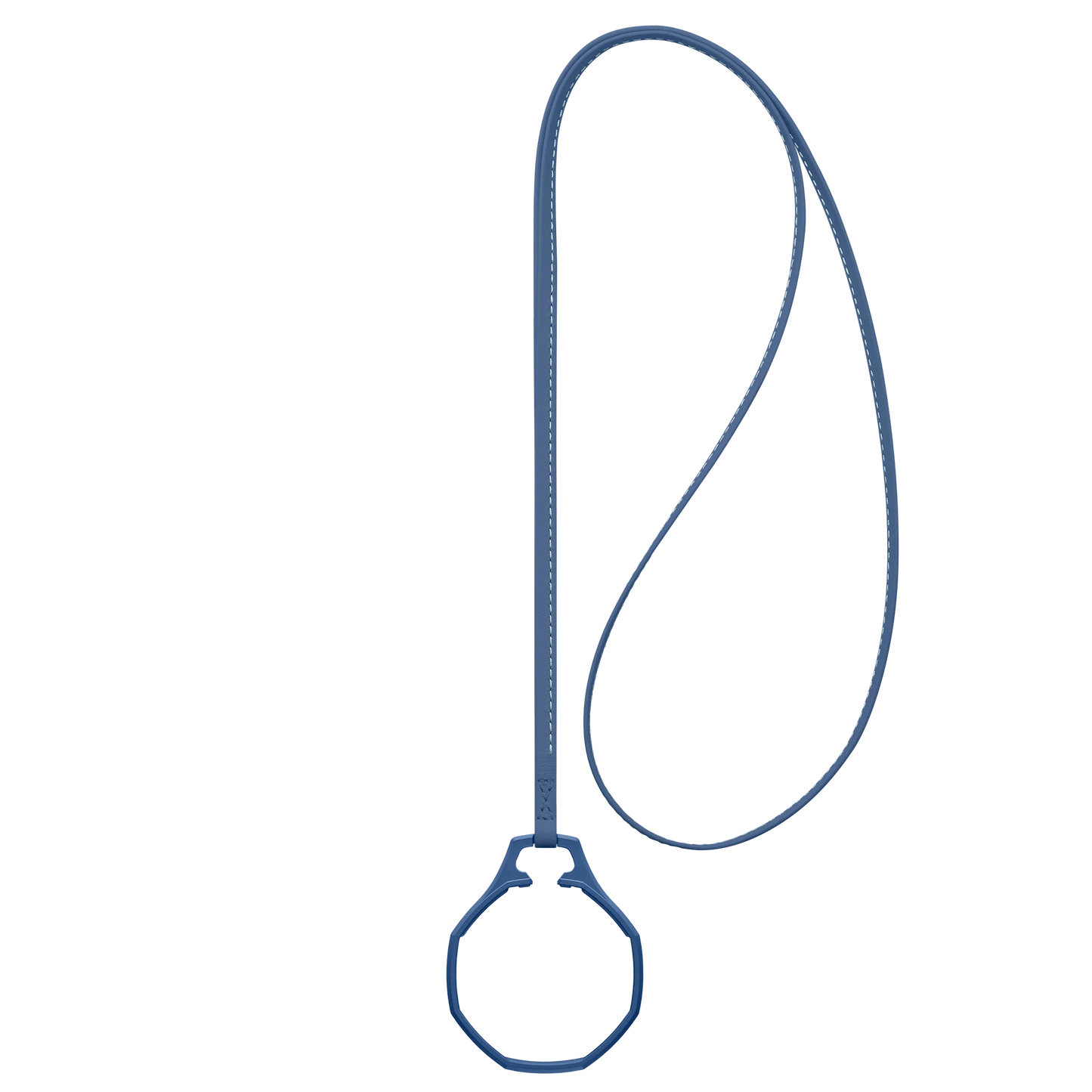 Cordon en cuir + anneau en biocéramique pour montre de poche Swatch Royal Pop, support de pendentif à accrocher au cou, cuir de veau de qualité supérieure avec surpiqûres