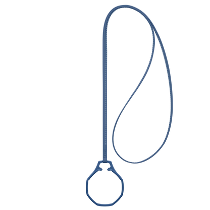 Cordon en cuir + anneau en biocéramique pour montre de poche Swatch Royal Pop, support de pendentif à accrocher au cou, cuir de veau de qualité supérieure avec surpiqûres