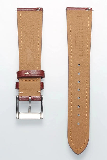 HEMSUT Italia, cinturino per orologio da uomo in vera pelle bovina, vintage, avvolgente, morbido, fatto a mano, in pelle, a sgancio rapido, 22mm, 18mm, 20mm