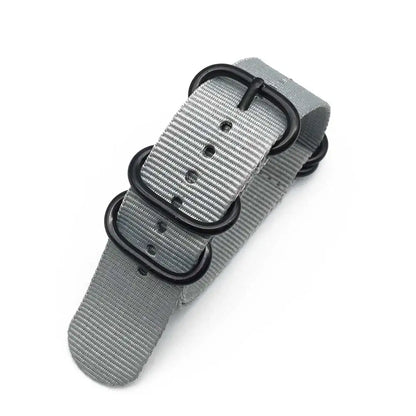 Bracelet de montre multicolore en Nylon noir, boucle d'anneau 18mm 20mm 22mm 24mm rayé étanche, accessoires de montre de remplacement pour hommes et femmes