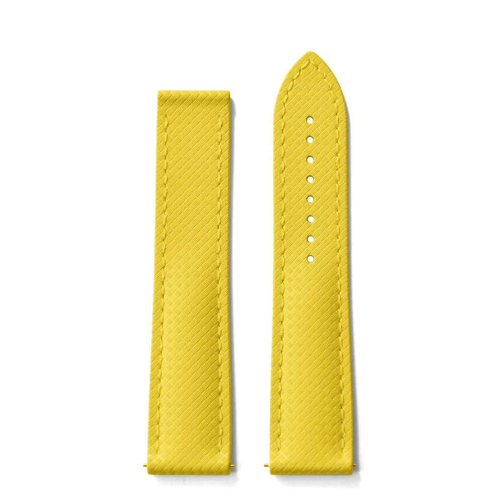 FKM Waterproof Rubber Watch Band Quick Release Deployment Clasp Straps 20mm 22mm Universal Watch Bracelet
