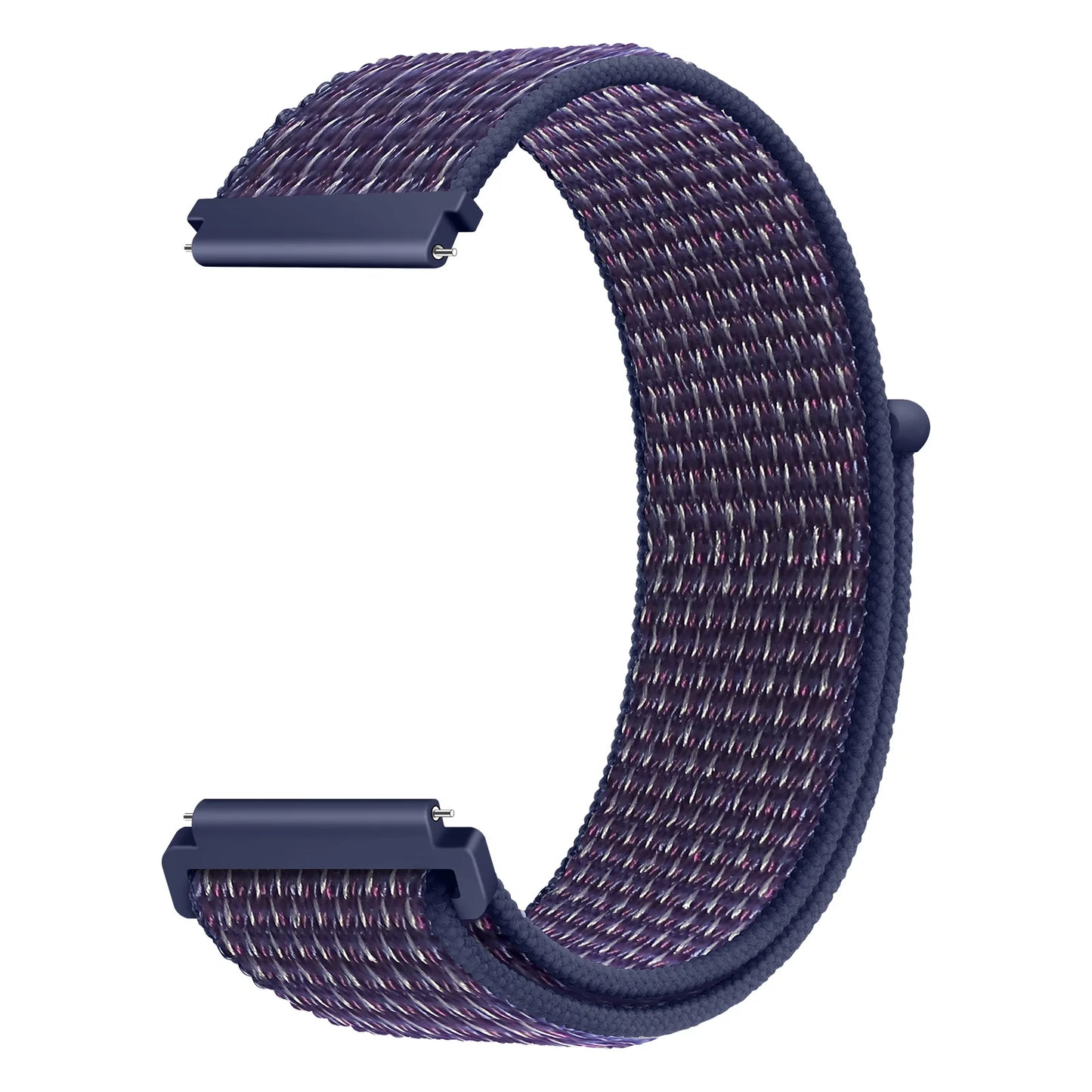 Bracelet à boucle en Nylon pour Amazfit Bip 6/5/GTS 4/3/2/2e/Mini/GTR 42mm/47mm/GTR 4/3 Pro Sport, 20mm/22mm, 2 bandes
