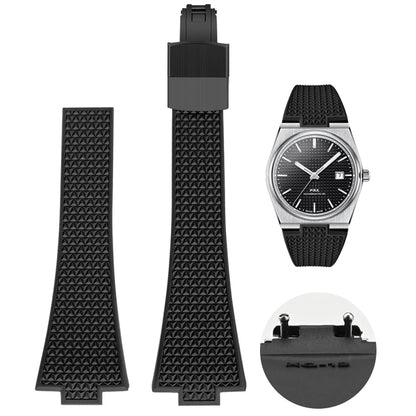 CTS Rubber strap for TISSOT PRX Powermatic 35mm 40mm 11mm 12mm Quick Release Spring Bar Watch Straps FKM Black Navy