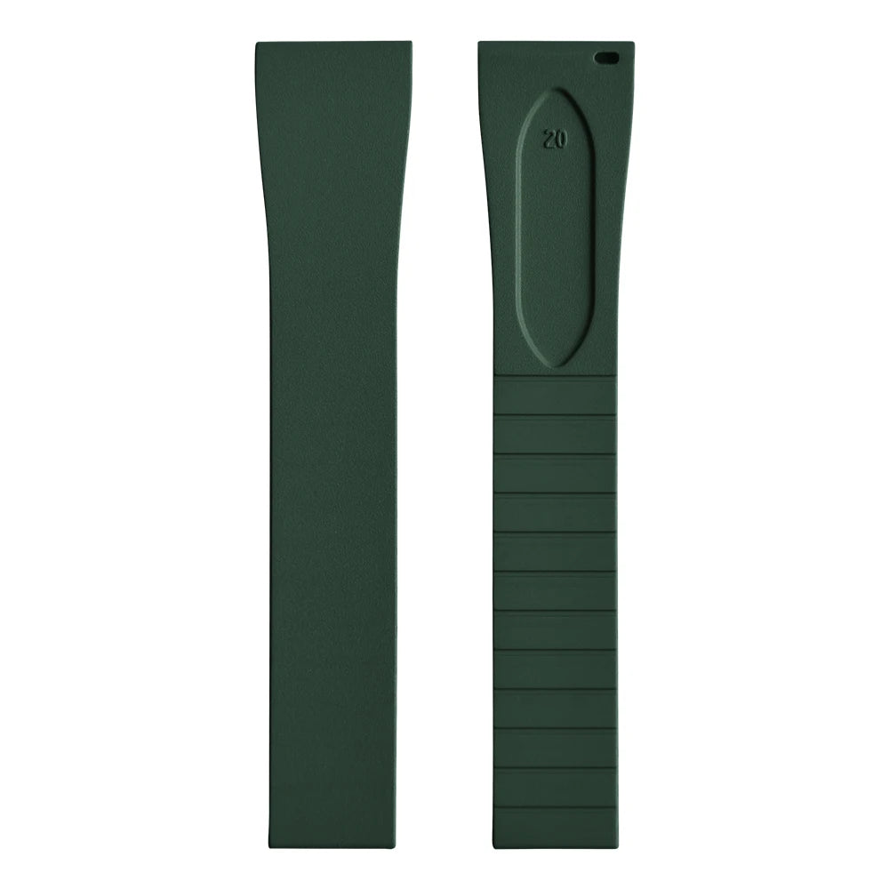 New CTS FKM watch strap 16mm 18mm 19mm 20mm 21mm 22mm quick-release butterfly clasp watch strap, CTS rubber strap for cutting to size