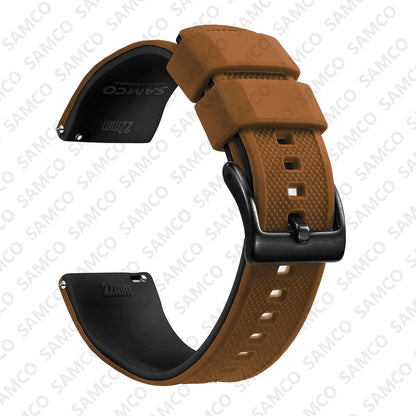 Bracelet de montre en Silicone de qualité supérieure, 18mm 20mm 22mm, à dégagement rapide, en caoutchouc, de remplacement
