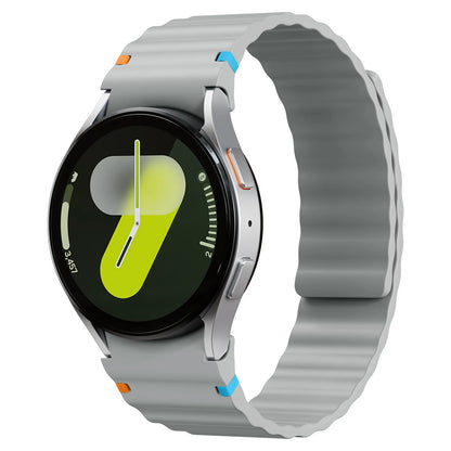 Magnetic Strap for Samsung Galaxy Watch 7 FE 6 5 4 44mm 40mm/5 Pro, No Gaps, Correa Galaxy Watch 6 Classic 43mm 47mm