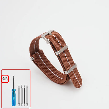 Cinturino per orologio NATO, paracadute in nylon elastico