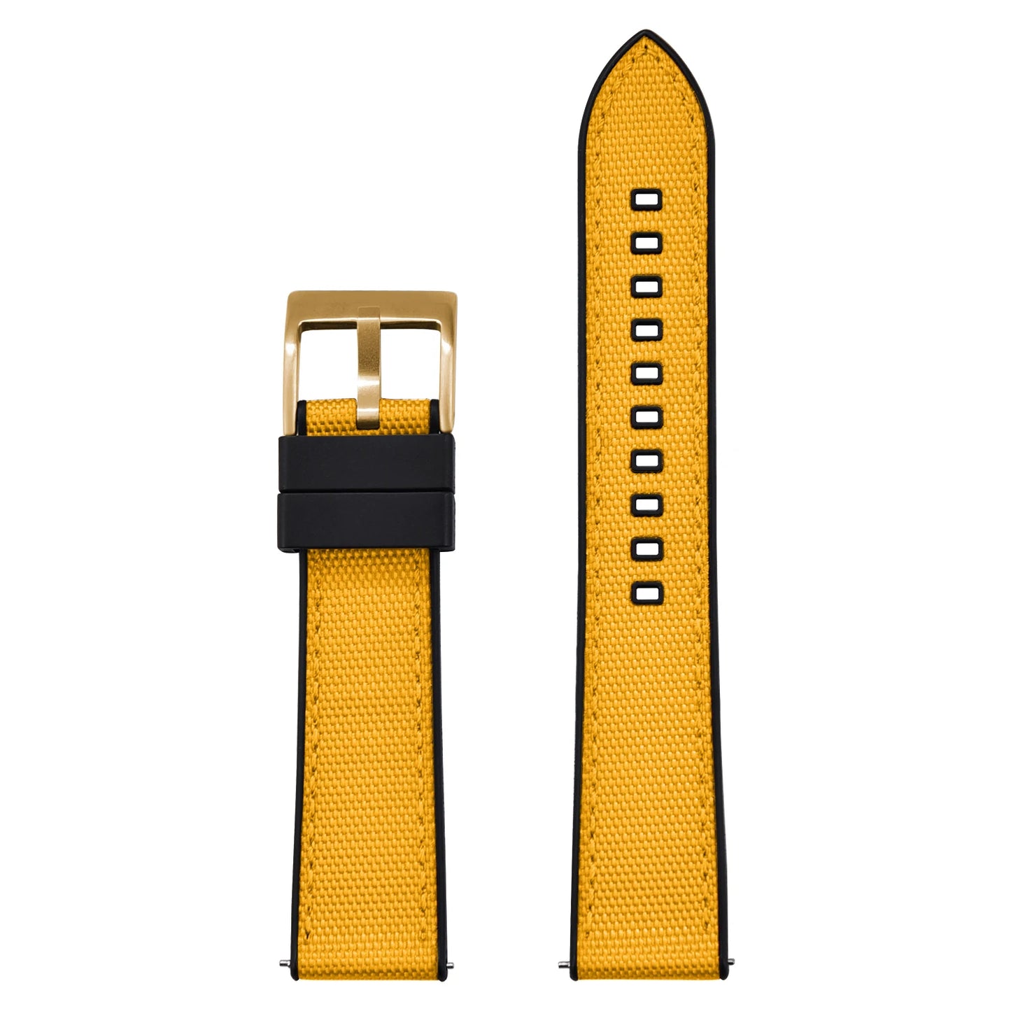 Bracelet de montre FKM en Nylon hybride de haute qualité 20mm 22mm bracelets de montre en caoutchouc fluoré en Nylon à dégagement rapide pour chaque marque montres de plongée
