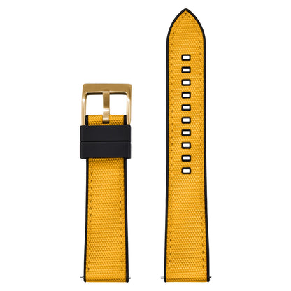 Bracelet de montre FKM en Nylon hybride de haute qualité 20mm 22mm bracelets de montre en caoutchouc fluoré en Nylon à dégagement rapide pour chaque marque montres de plongée