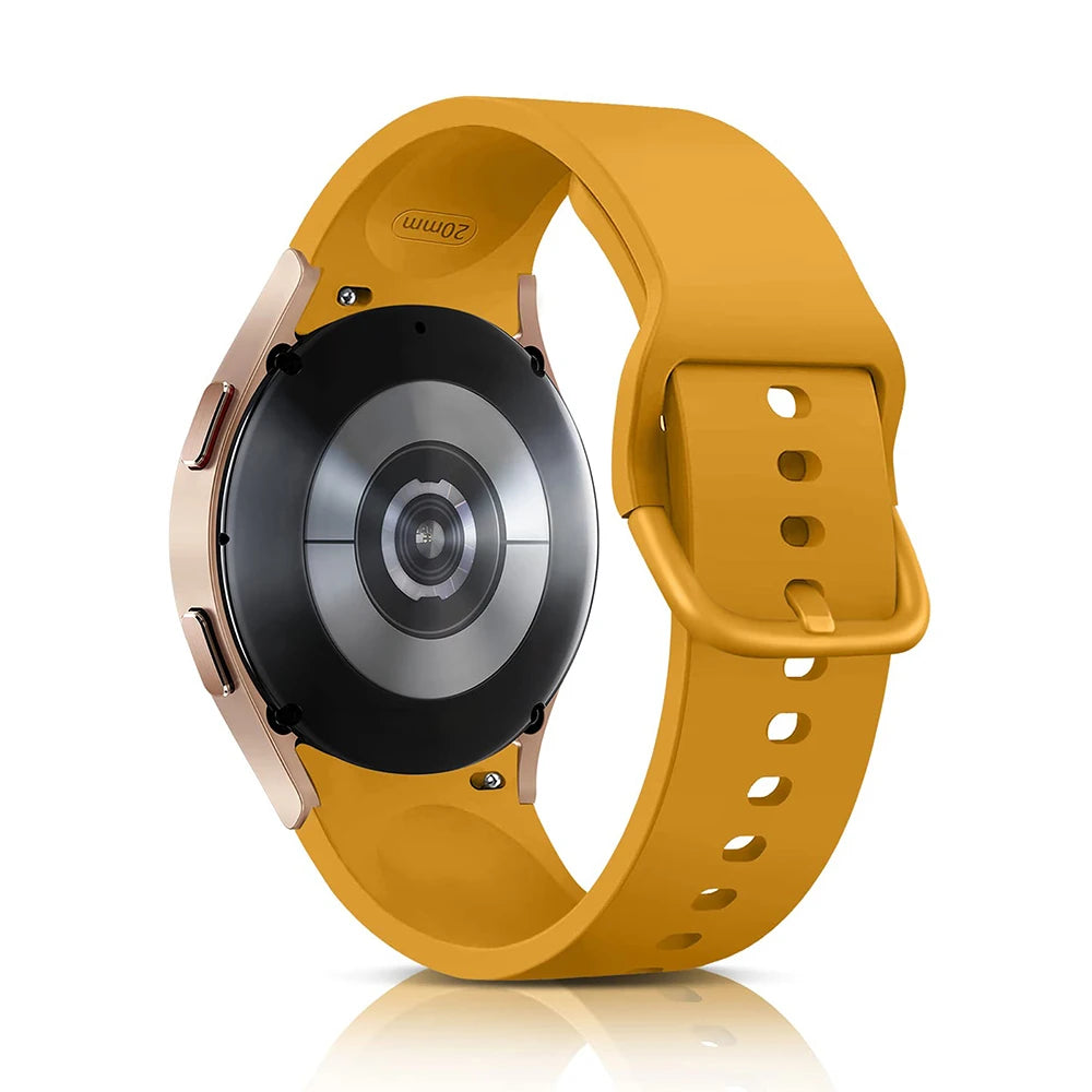 Bracelet en Silicone pour Samsung Galaxy Watch 7 6 5 4 44mm 40mm pro 45mm Sport 20mm Bracelet de montre Galaxy Watch6 Classic 43mm 47mm