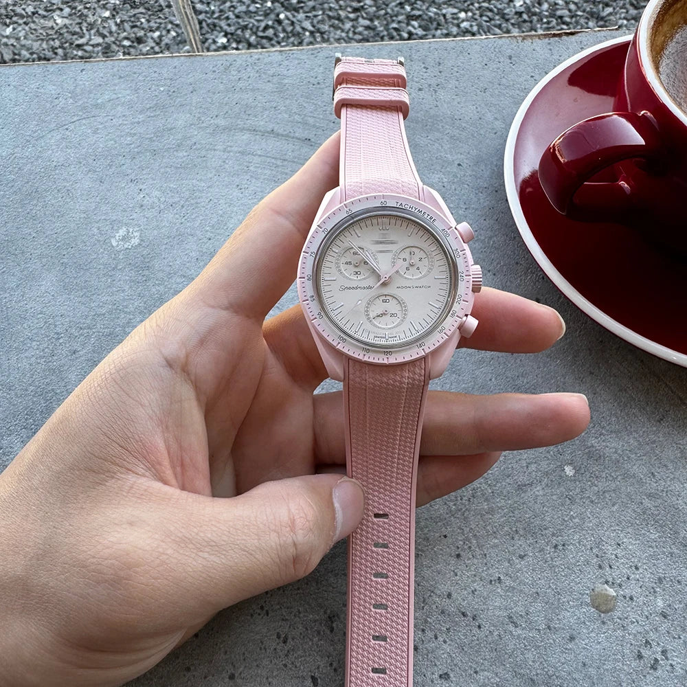 20mm Silicone Rubber Watch Strap – Men's and Women's